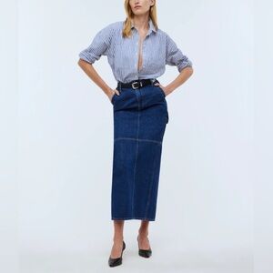 Madewell Denim Maxi Skirt